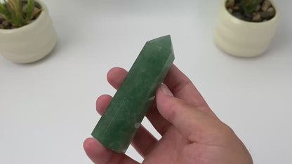 Natural Green Aventurine Tower