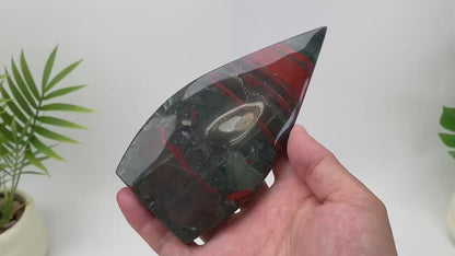 Natural African Bloodstone Teardrop