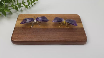 Natural Amethyst Winged Dragonfly