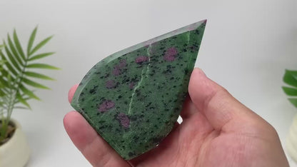 Natural Ruby in Zoisite Teardrop