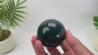 Natural Moss Agate Sphere
