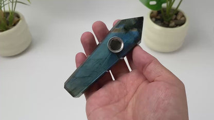 Natural Labradorite Pipe