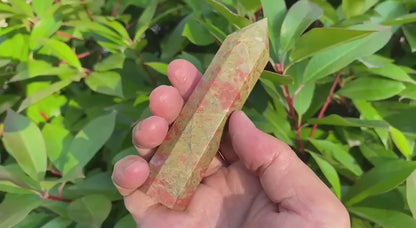Natural Unakite Tower