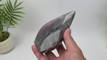Natural Purple Labradorite Teardrop