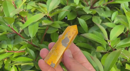 Natural Bumblebee Jasper Tower