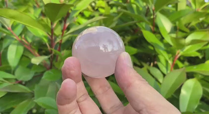 Natural Rose Quartz Sphere