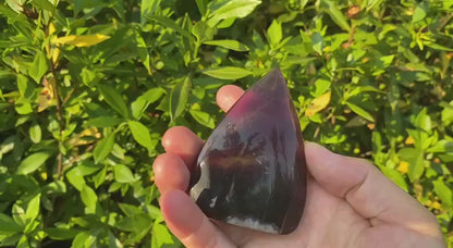 Natural Rainbow Fluorite Teardrop