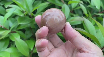 Natural Orange Moonstone Sphere