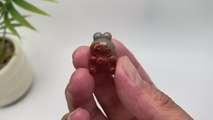 Natural Alashan Agate Rabbit Carving