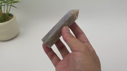 Natural Moonstone Blue Adularescence Tower