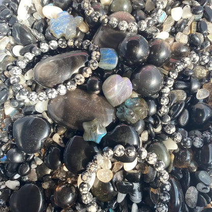 Black Crystal Confetti