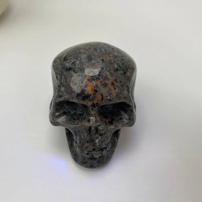 Natural Yooperlite Skull Carving