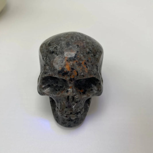 Natural Yooperlite Skull Carving