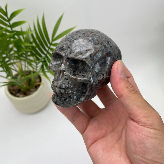 Natural Yooperlite Skull Carving