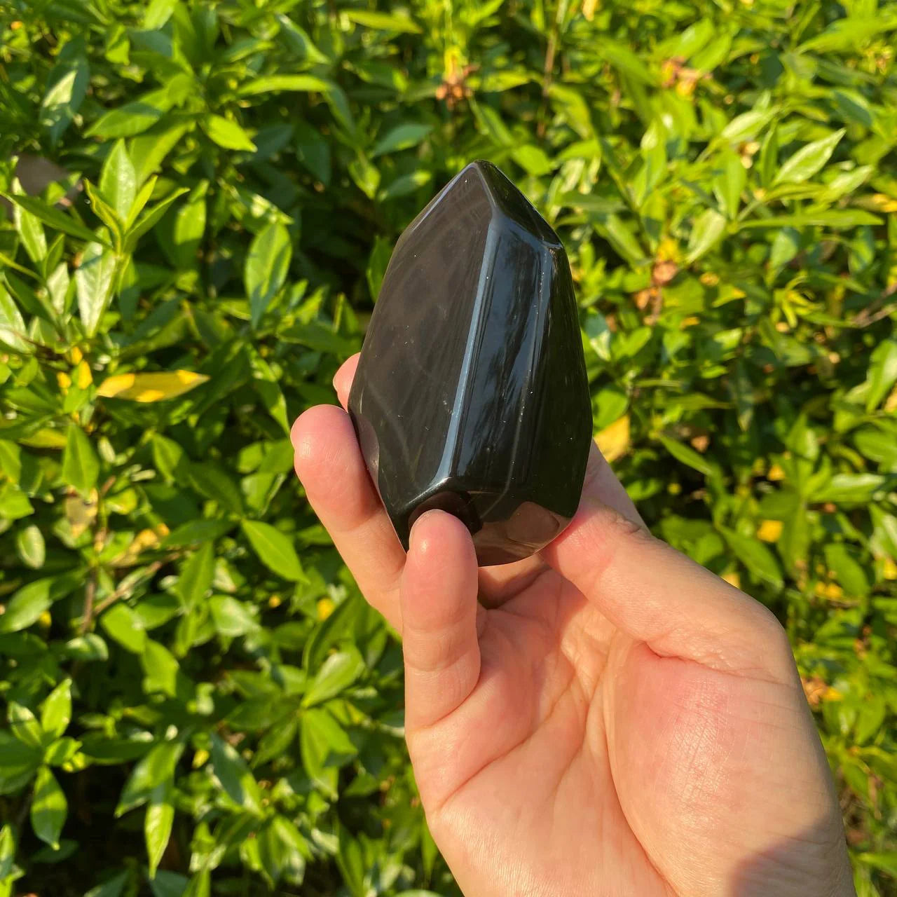 Natural Rainbow Obsidian Freeform Carving