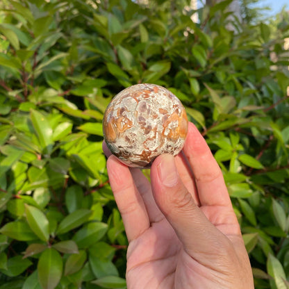 Natural Money Agate Crystal Sphere