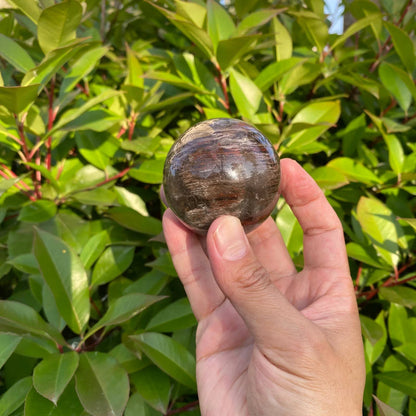 Natural Layered Phantom Quartz Sphere
