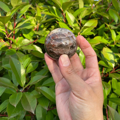 Natural Layered Phantom Quartz Sphere