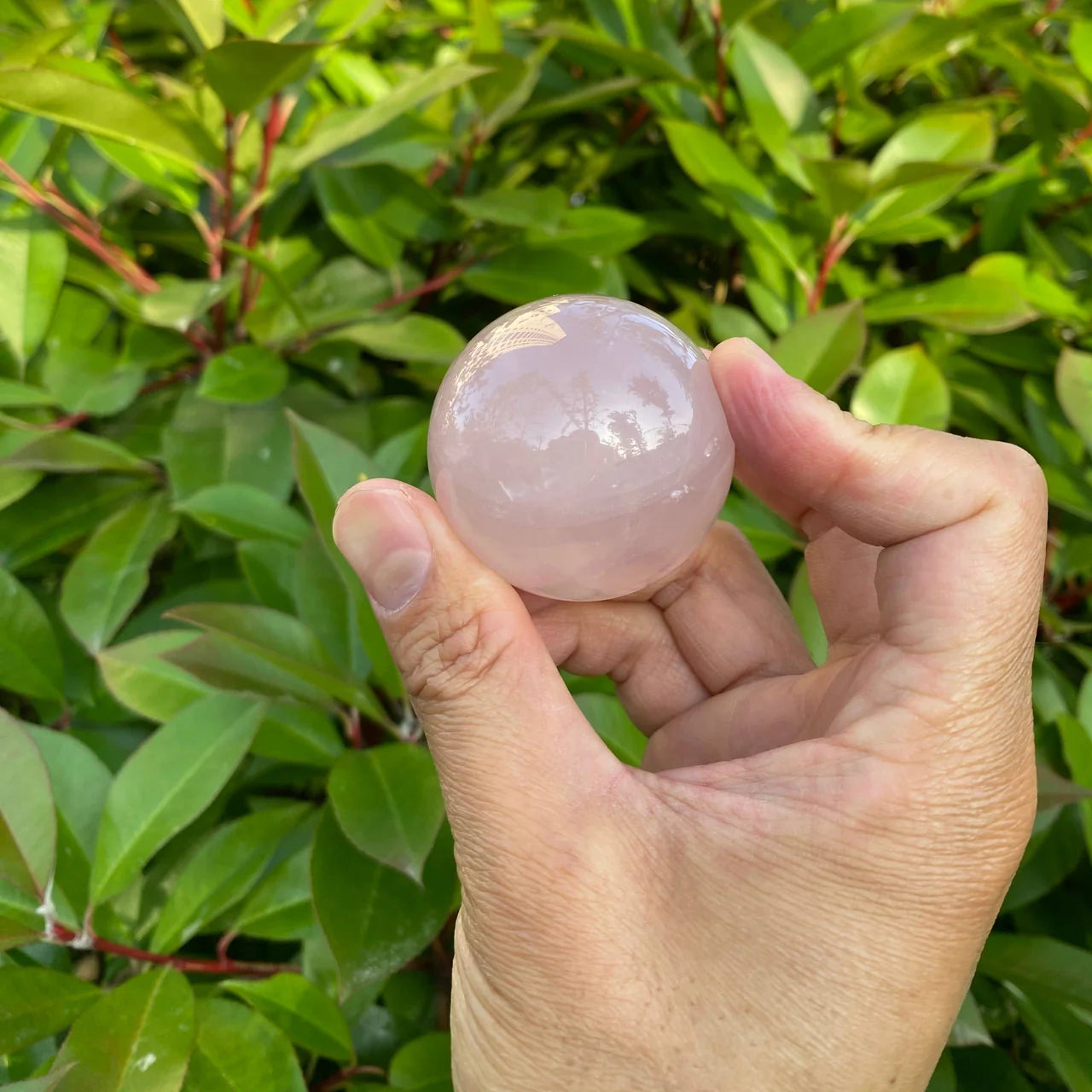 Natural Rose Quartz Sphere