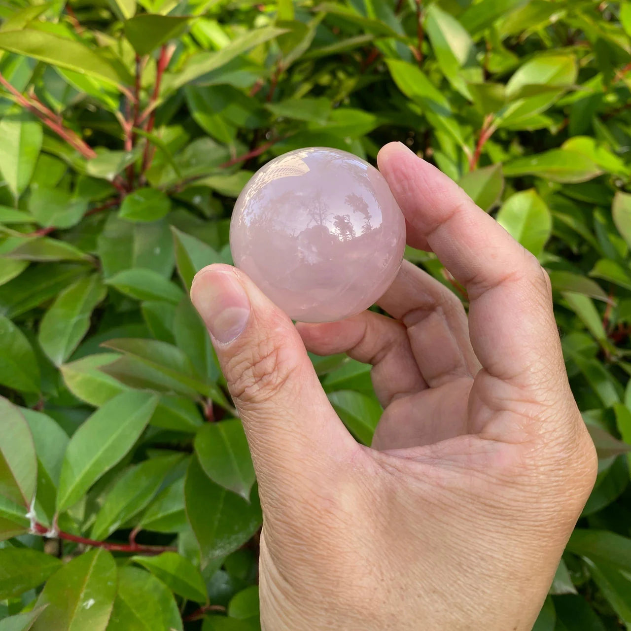 Natural Rose Quartz Sphere