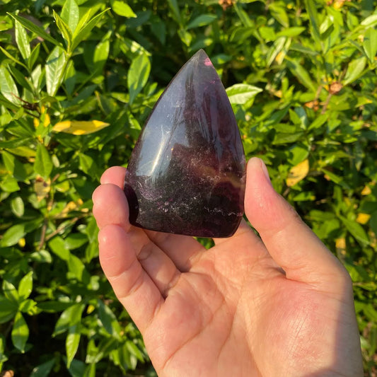 Natural Rainbow Fluorite Teardrop