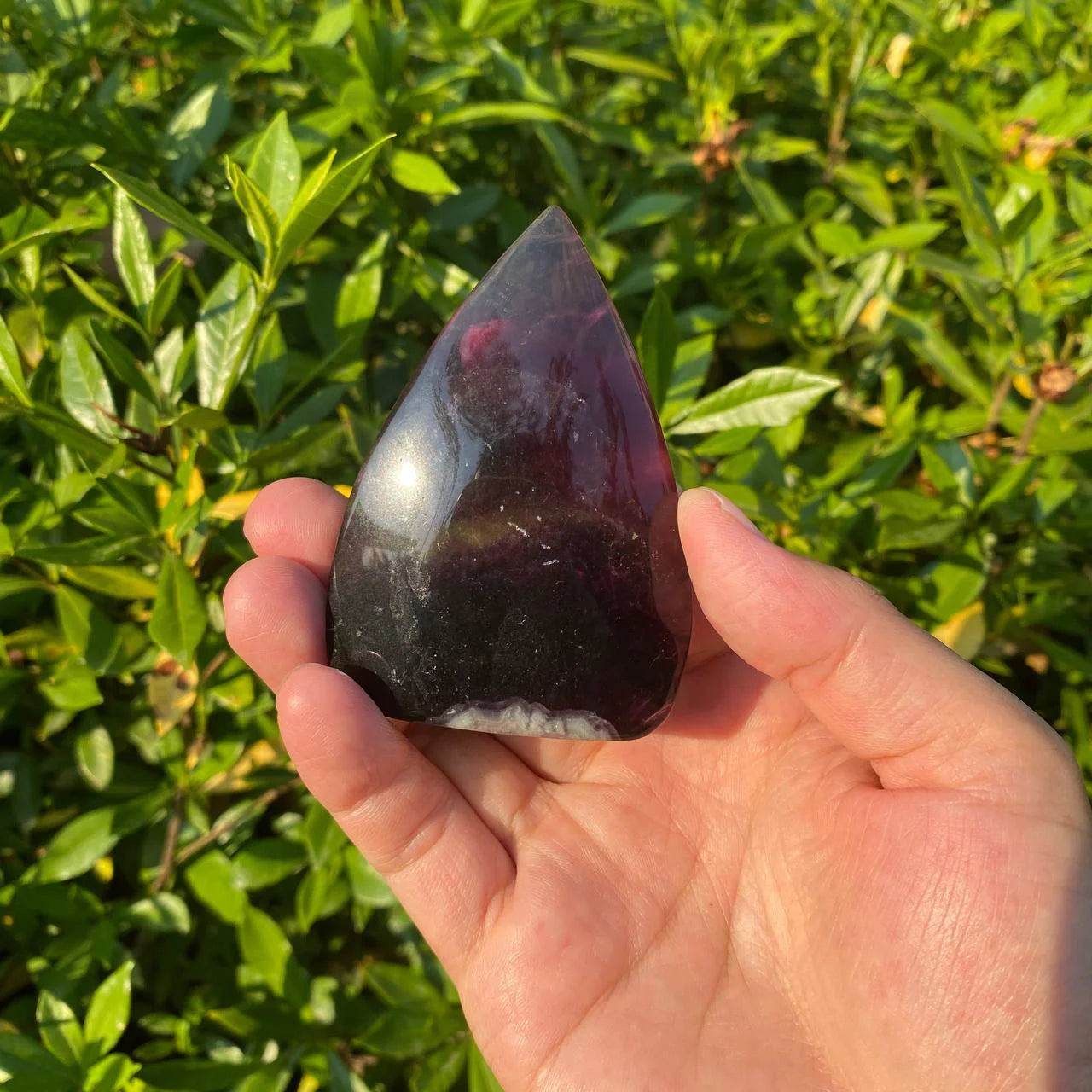 Natural Rainbow Fluorite Teardrop