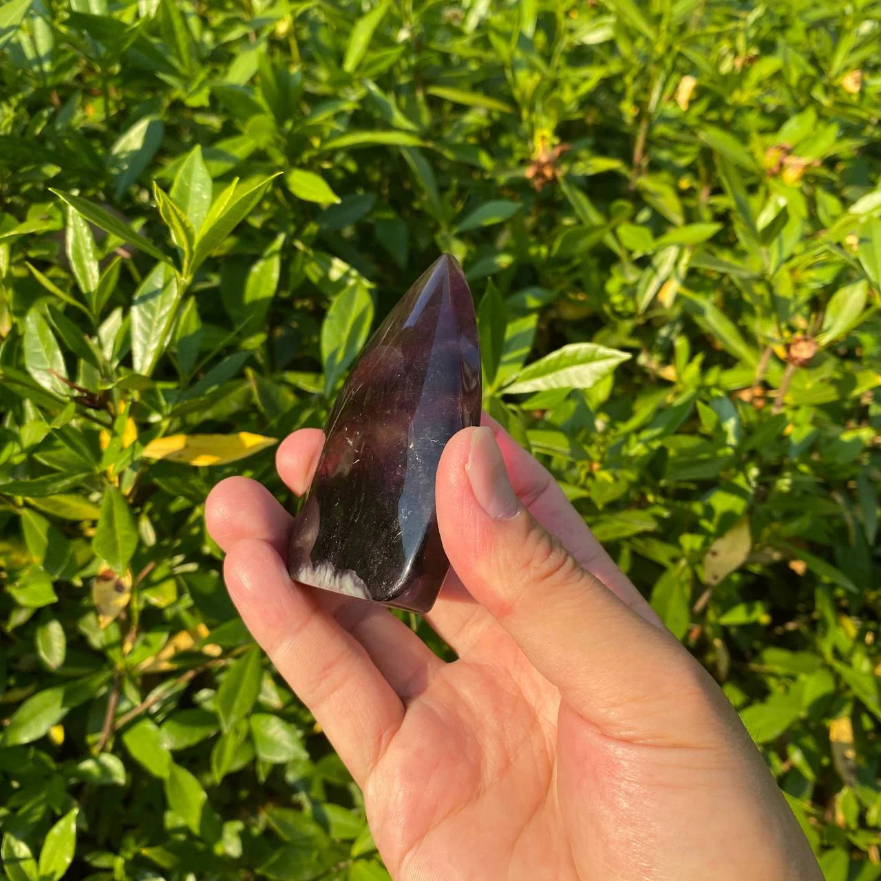 Natural Rainbow Fluorite Teardrop