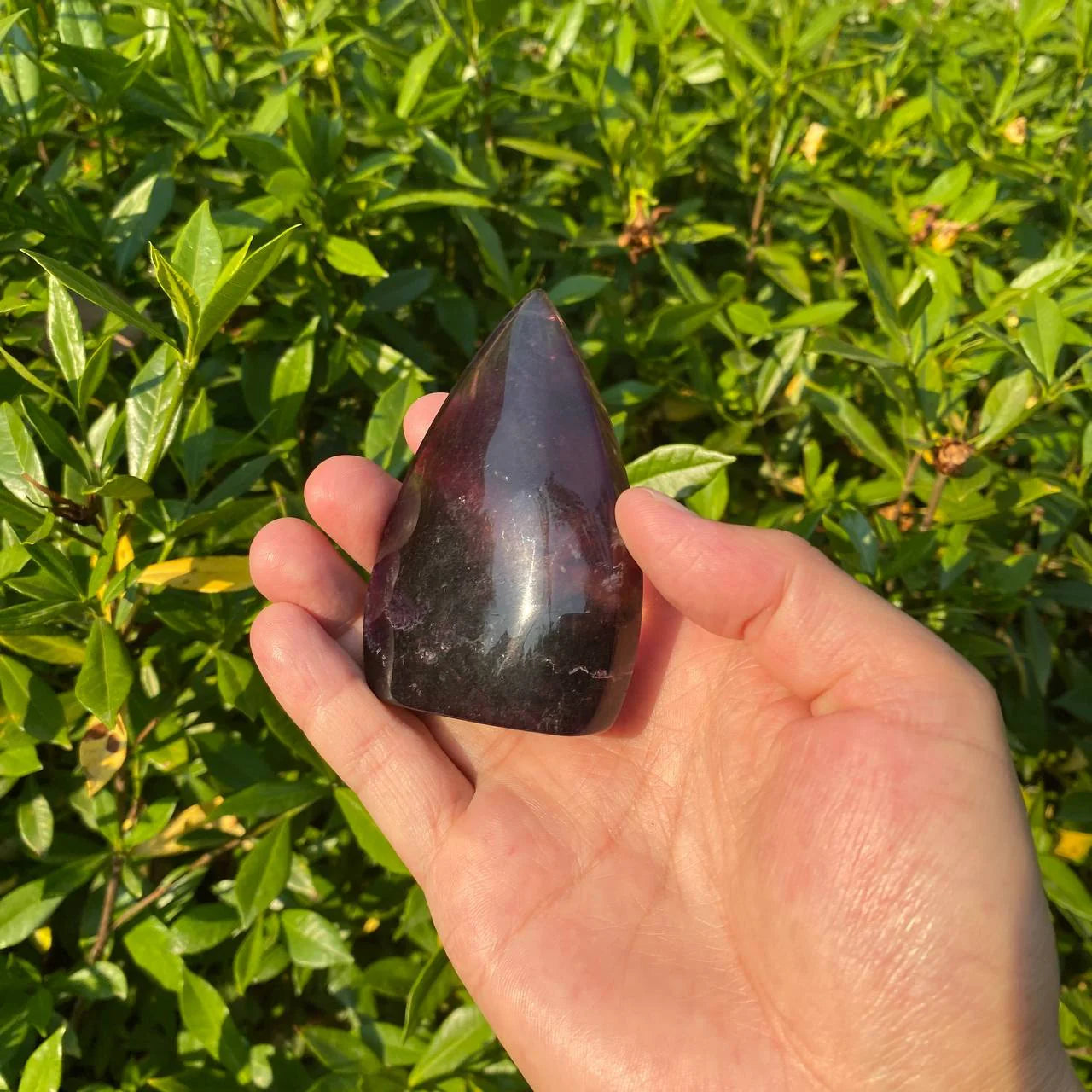 Natural Rainbow Fluorite Teardrop