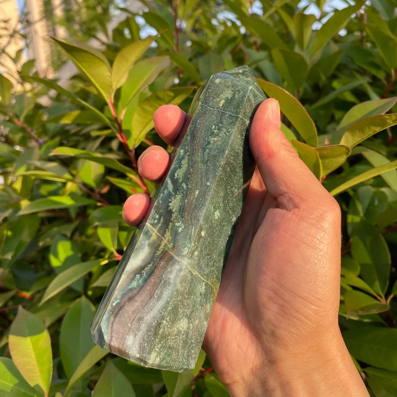 Natural Ocean Jasper Tower