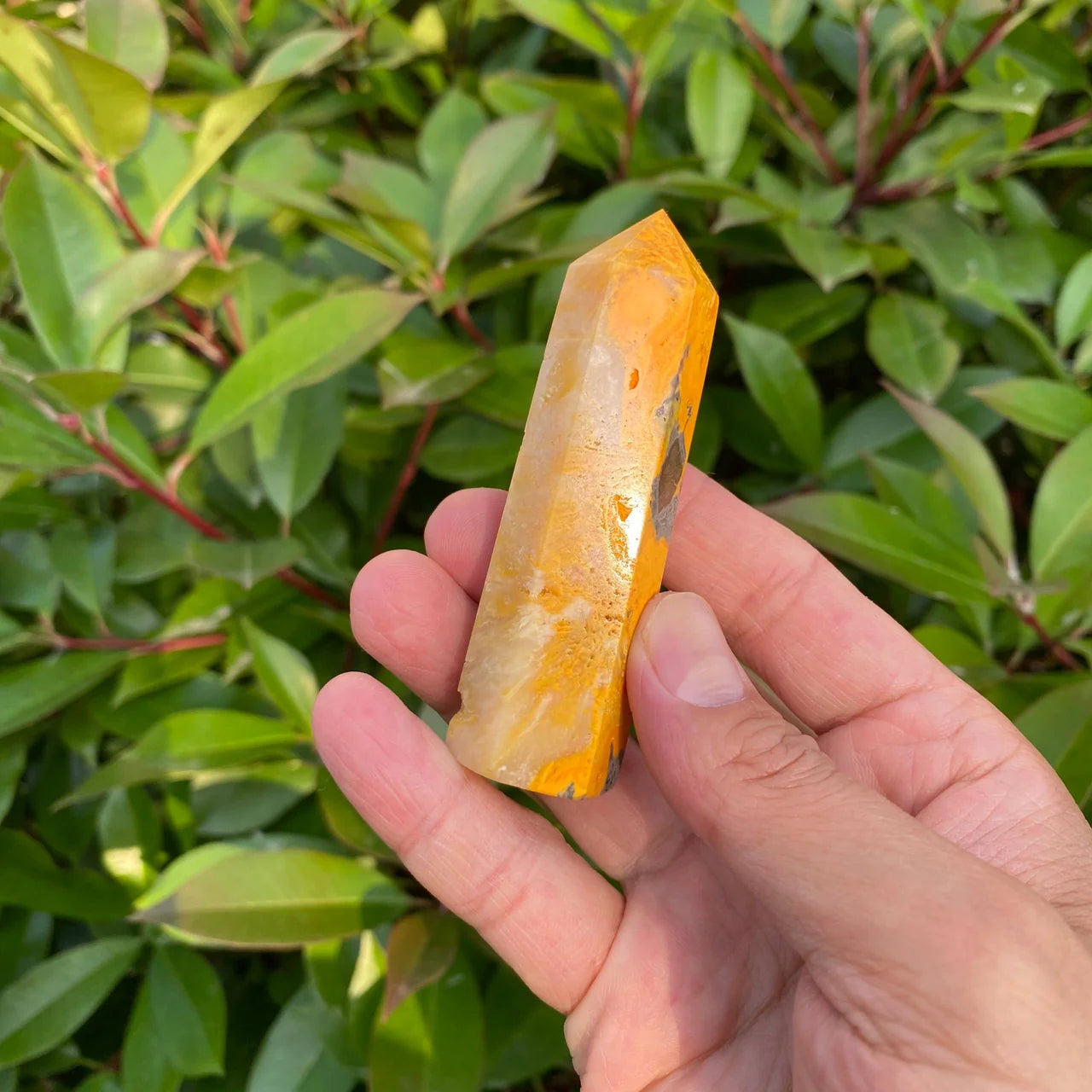 Natural Bumblebee Jasper Tower
