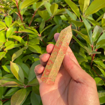 Natural Unakite Tower