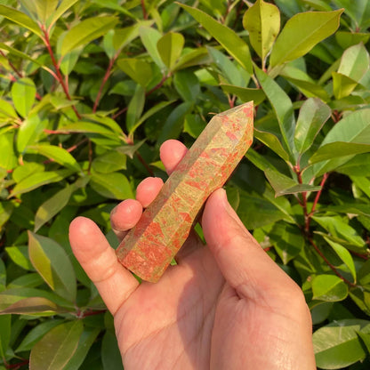 Natural Unakite Tower