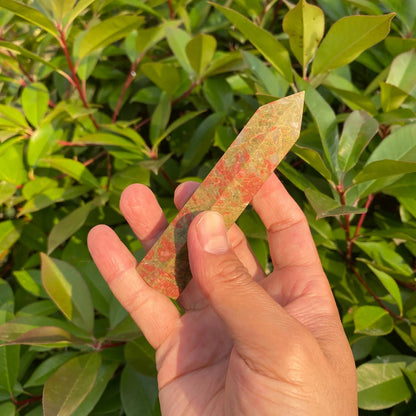 Natural Unakite Tower