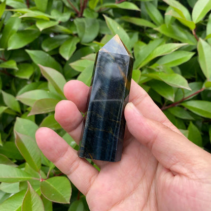 Natural Blue Tiger's Eye Tower