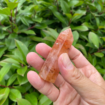 Natural Fire Quartz Tower
