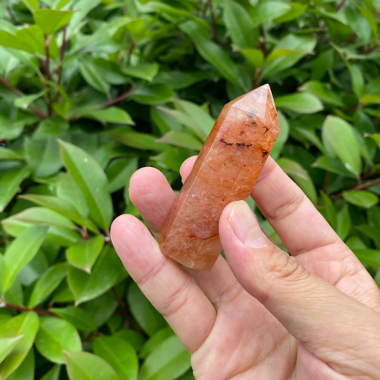 Natural Fire Quartz Tower
