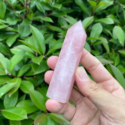 Natural Rose Quartz Tower