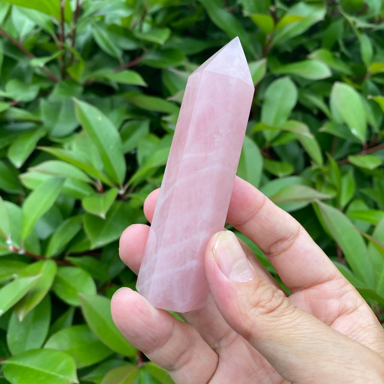Natural Rose Quartz Tower