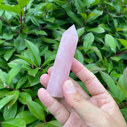 Natural Rose Quartz Tower