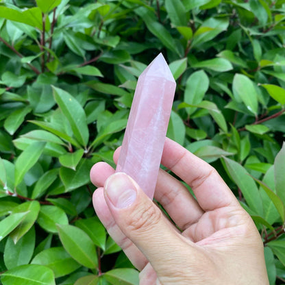 Natural Rose Quartz Tower