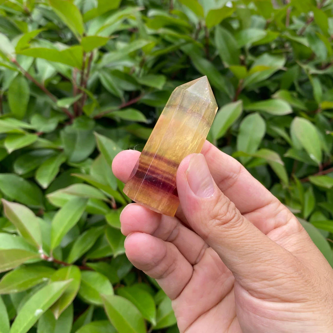 Natural Yellow Fluorite Tower