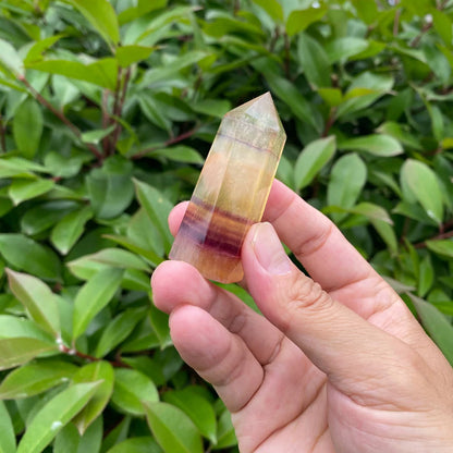 Natural Yellow Fluorite Tower
