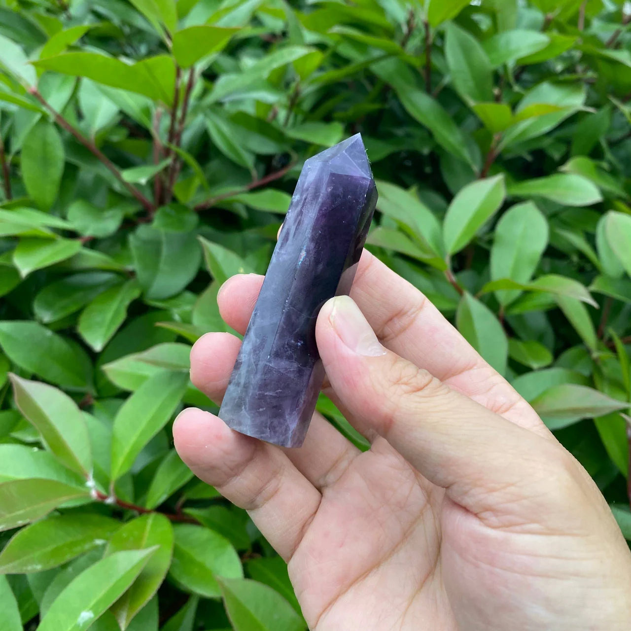 Natural Purple Fluorite Tower
