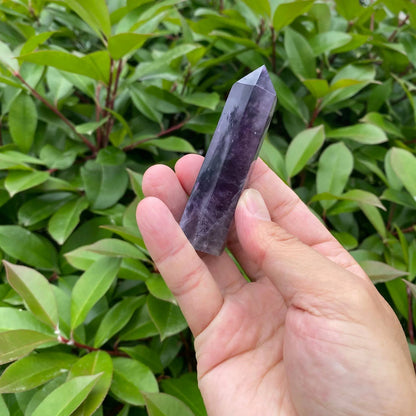 Natural Purple Fluorite Tower
