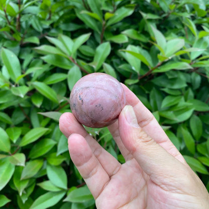 Natural Rhodonite Sphere