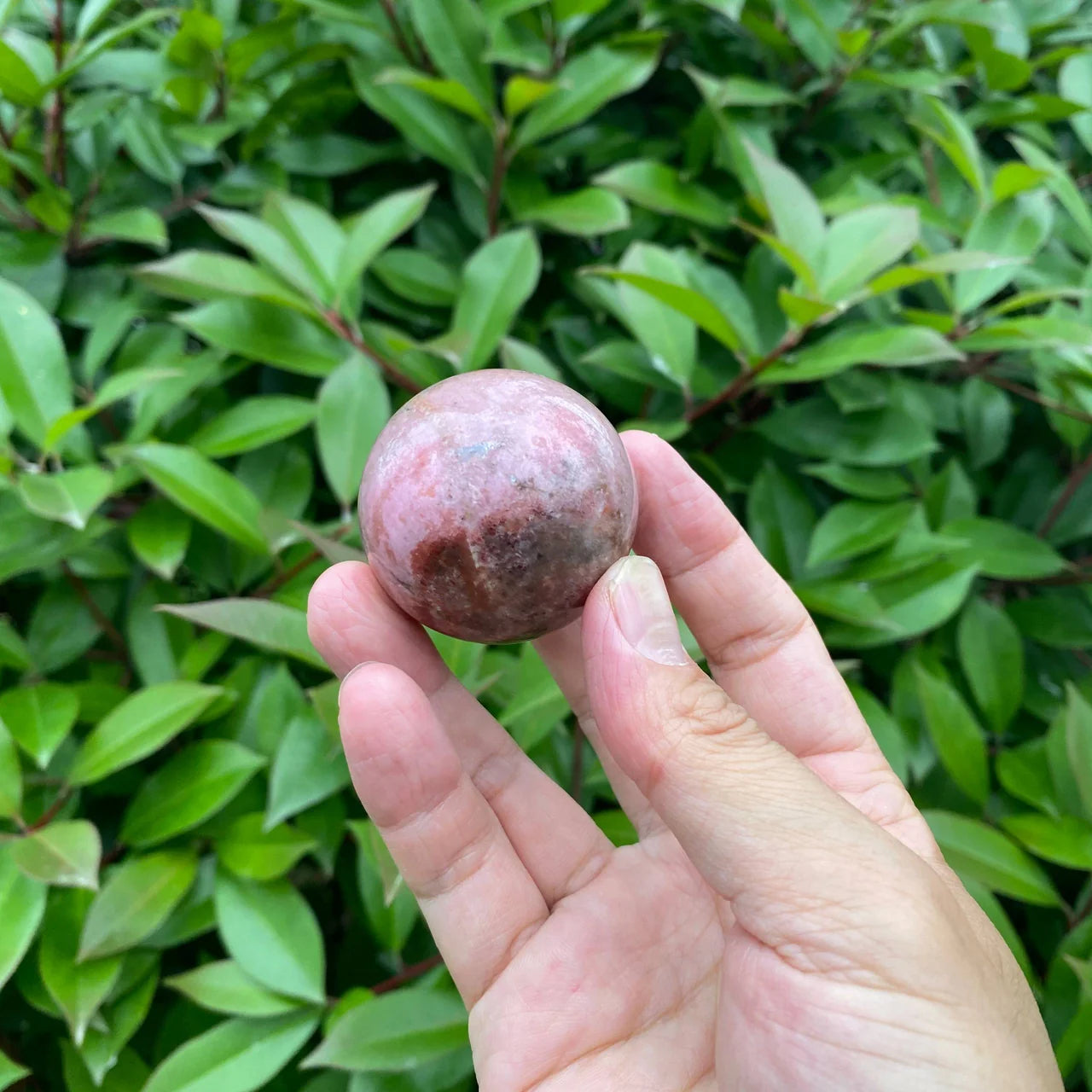 Natural Rhodonite Sphere