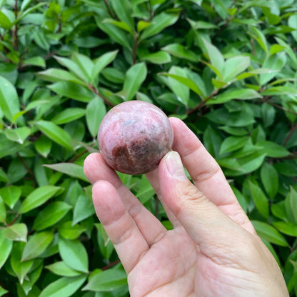 Natural Rhodonite Sphere