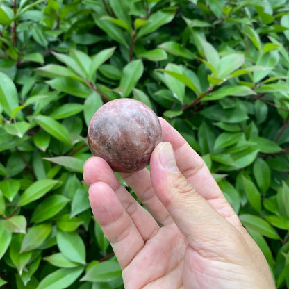 Natural Rhodonite Sphere