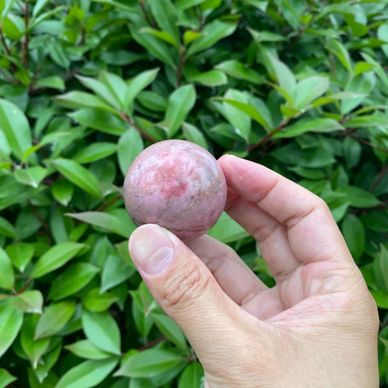 Natural Rhodonite Sphere