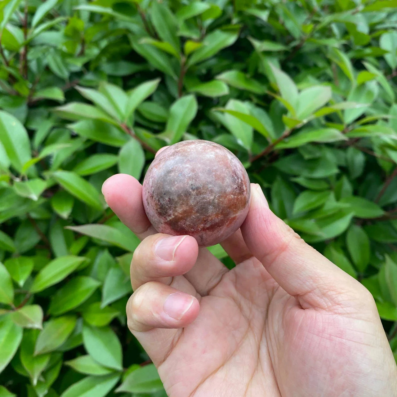 Natural Rhodonite Sphere
